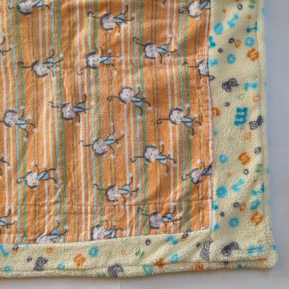 Handmade Patchwork Flannel Reversible Baby Blanket - Picture 8 of 16